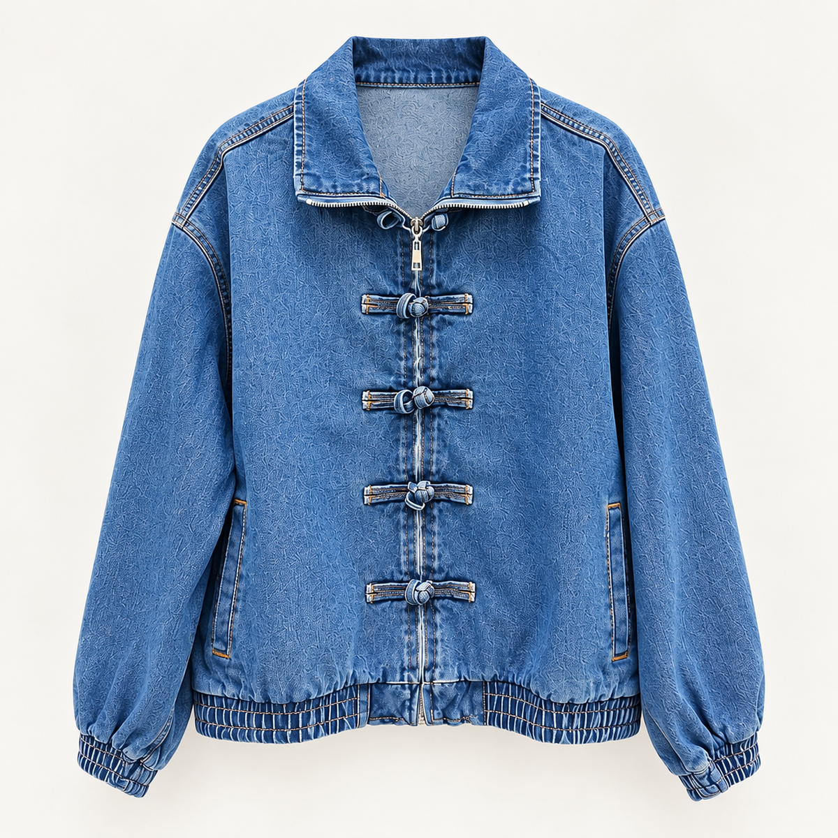 Veste en jean "ISABEL" – Détails à nouer