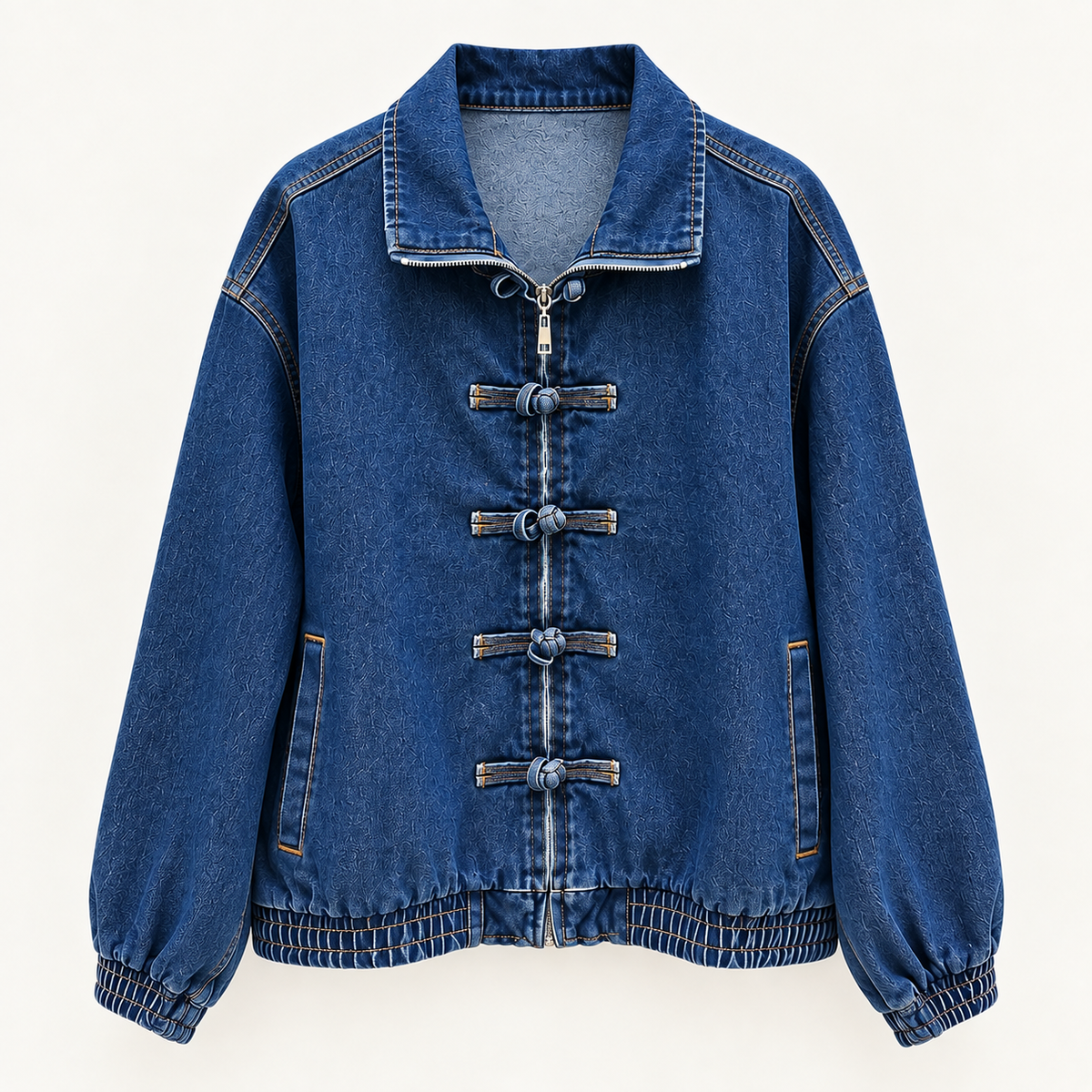 Veste en jean "ISABEL" – Détails à nouer