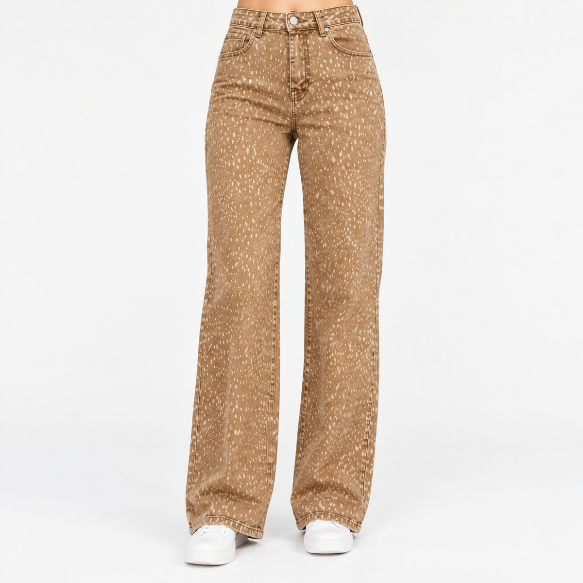 Pantalon "CAMILLE" – Imprimé subtil