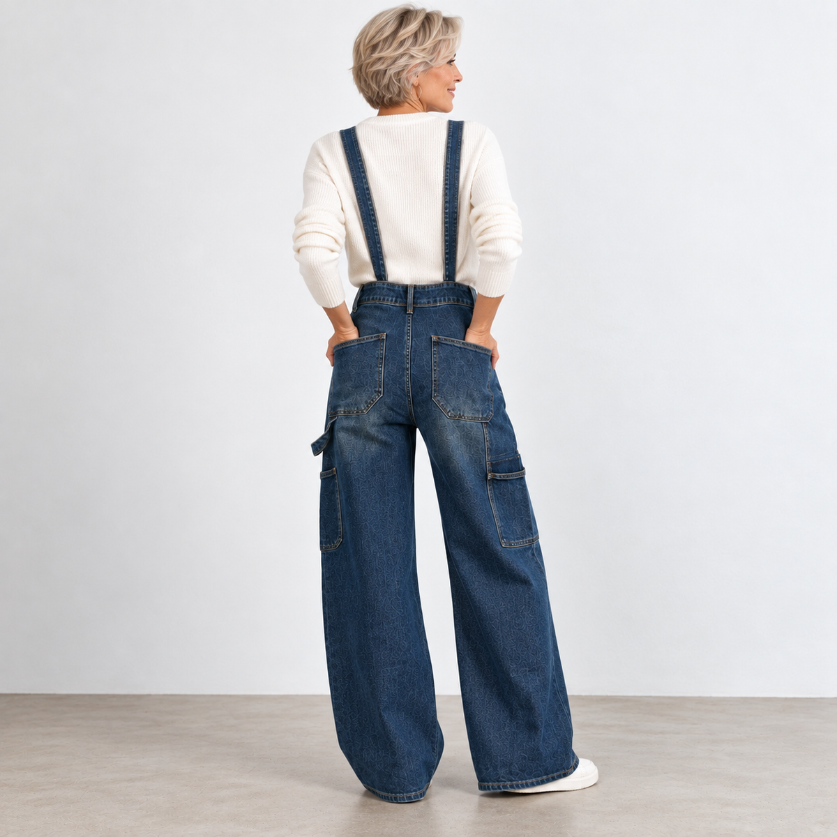 Salopette en "JEAN MAEVA" – Bleu Vintage