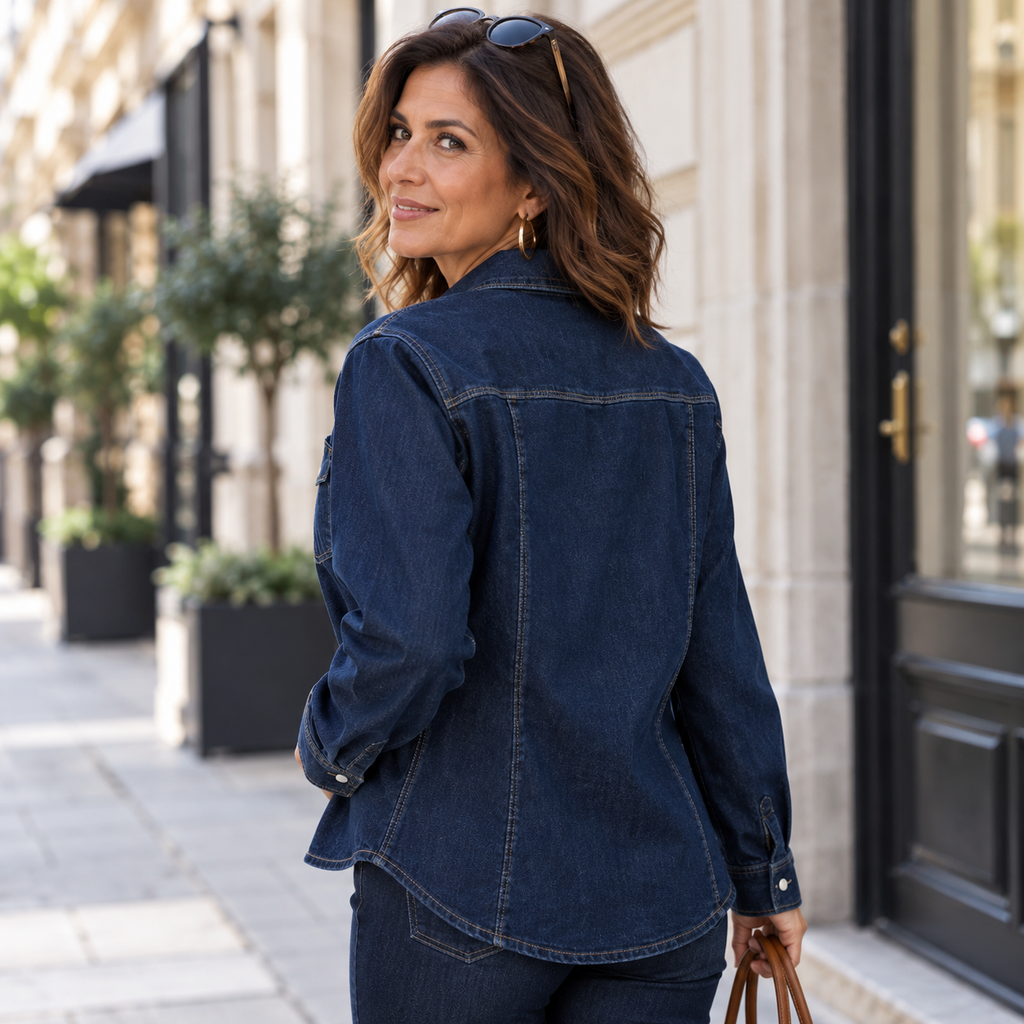 Chemise Denim Ligne Indigo – Bleu Brut