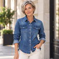 Chemise Denim Bleu Horizon – Jean Délavé