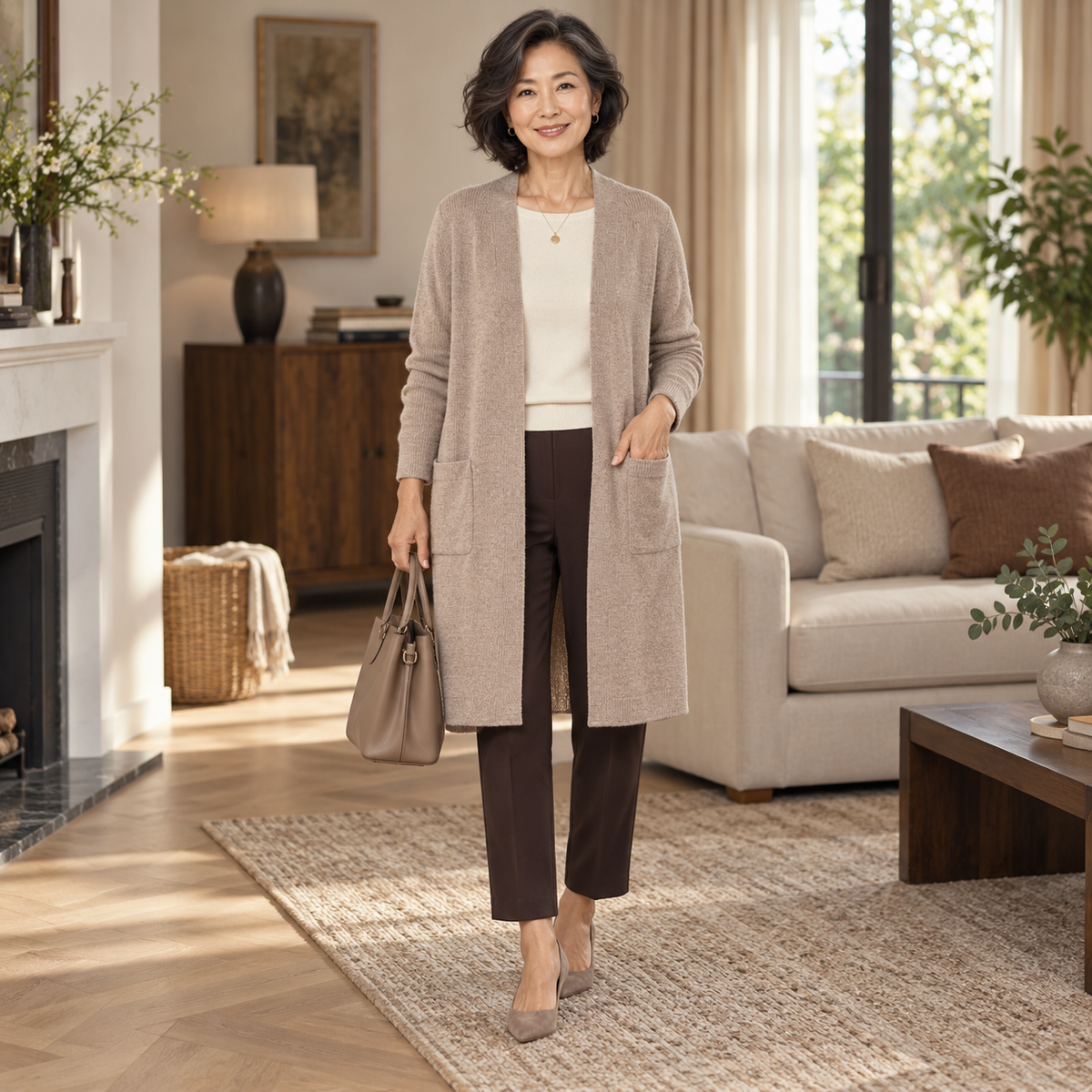 Cardigan long Héloïse – Élégance décontractée