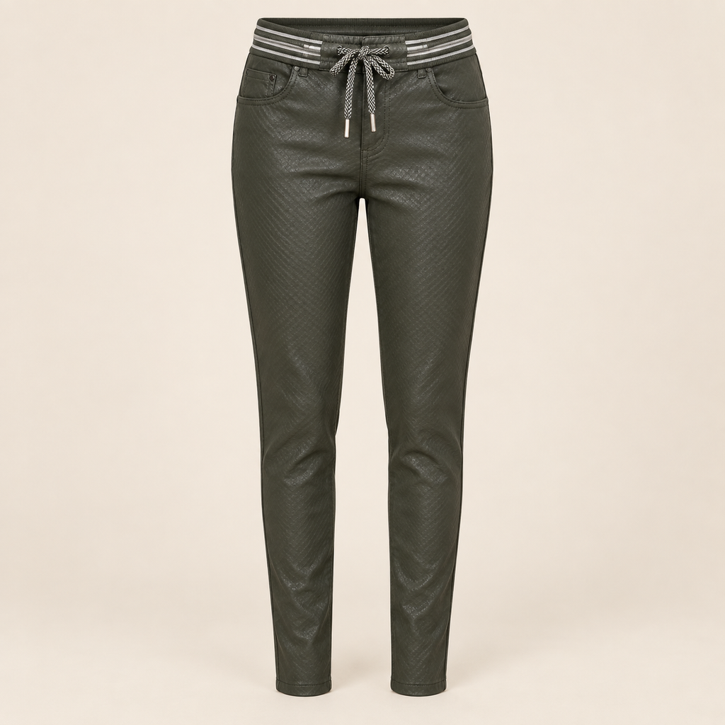 Pantalon jogging Céleste – Effet texturé