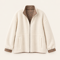 Veste réversible Romy – Sherpa et fleurs Liberty