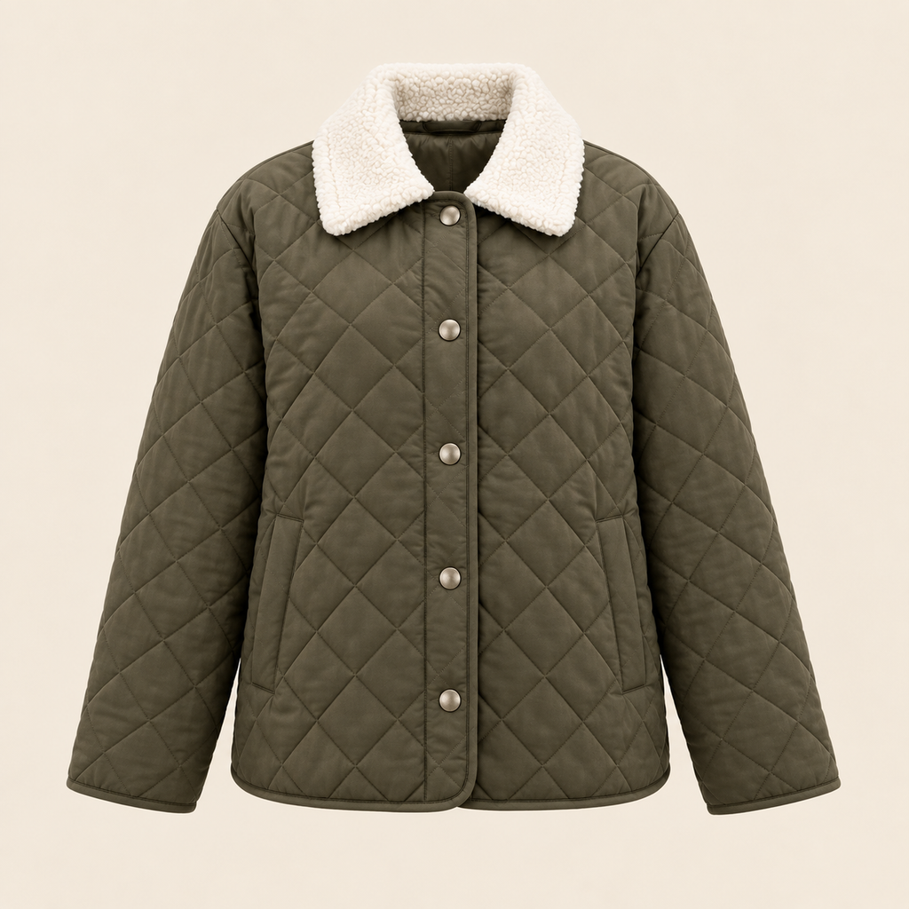 Veste matelassée Albane – Col sherpa
