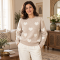 Pull "AMARA" – Motif Cœurs