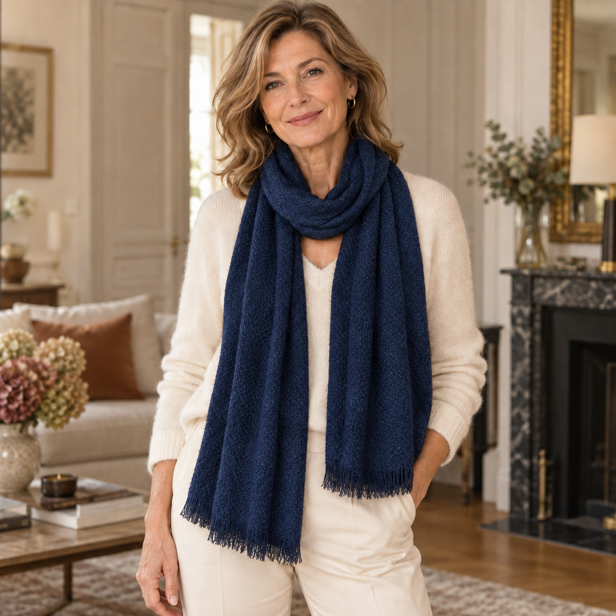 Écharpe Solène – Douceur Texturée