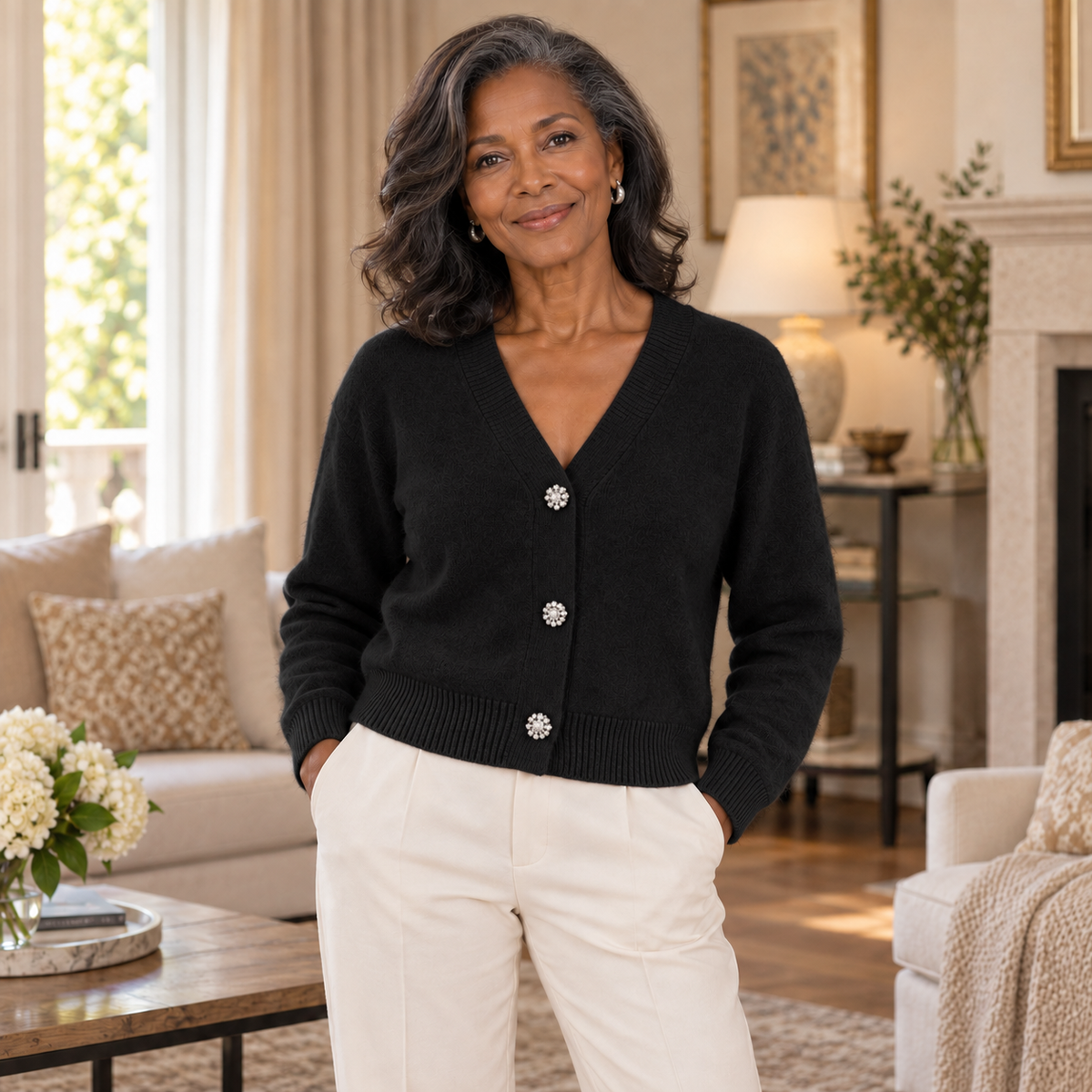 Cardigan CELESTE – Boutons Bijoux