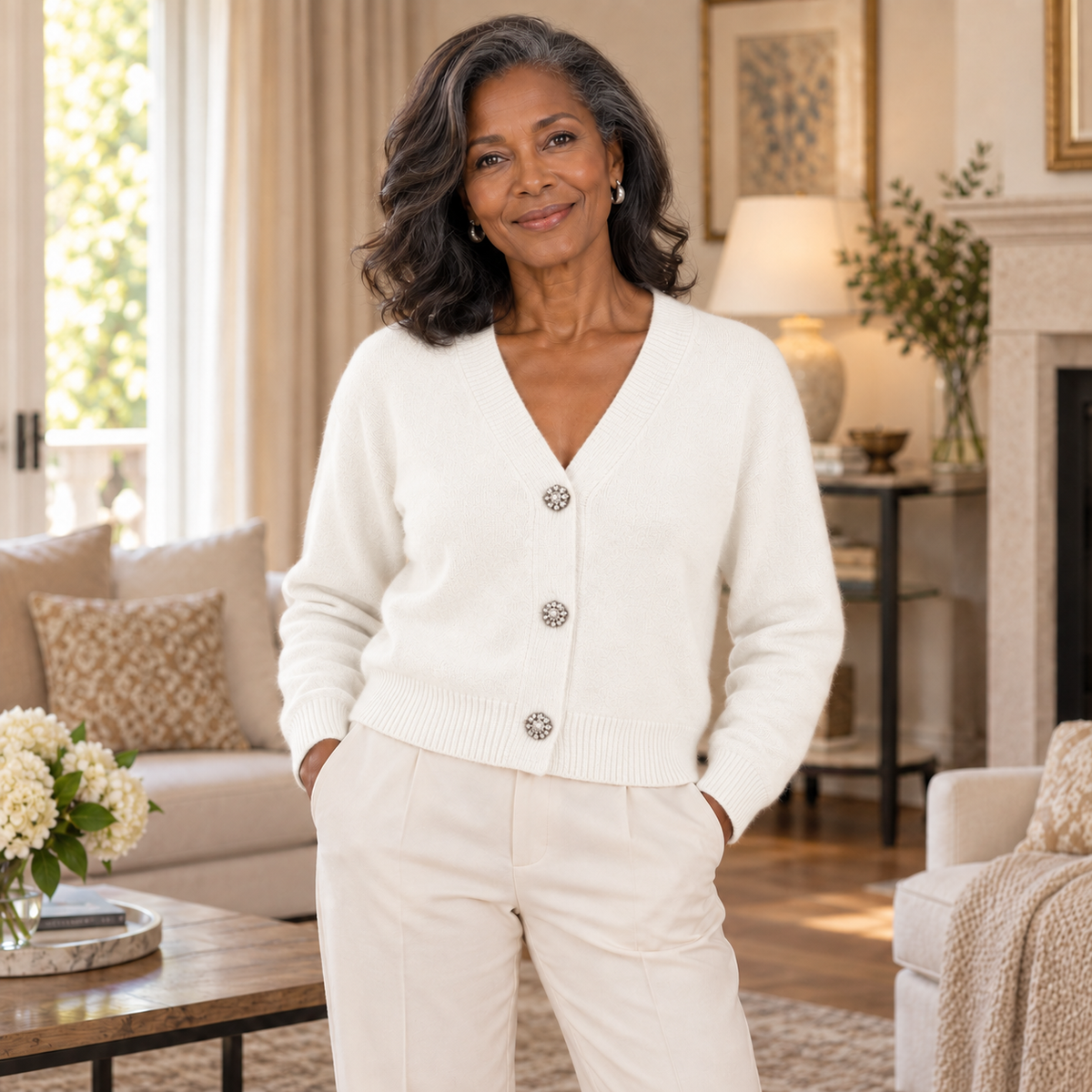 Cardigan CELESTE – Boutons Bijoux
