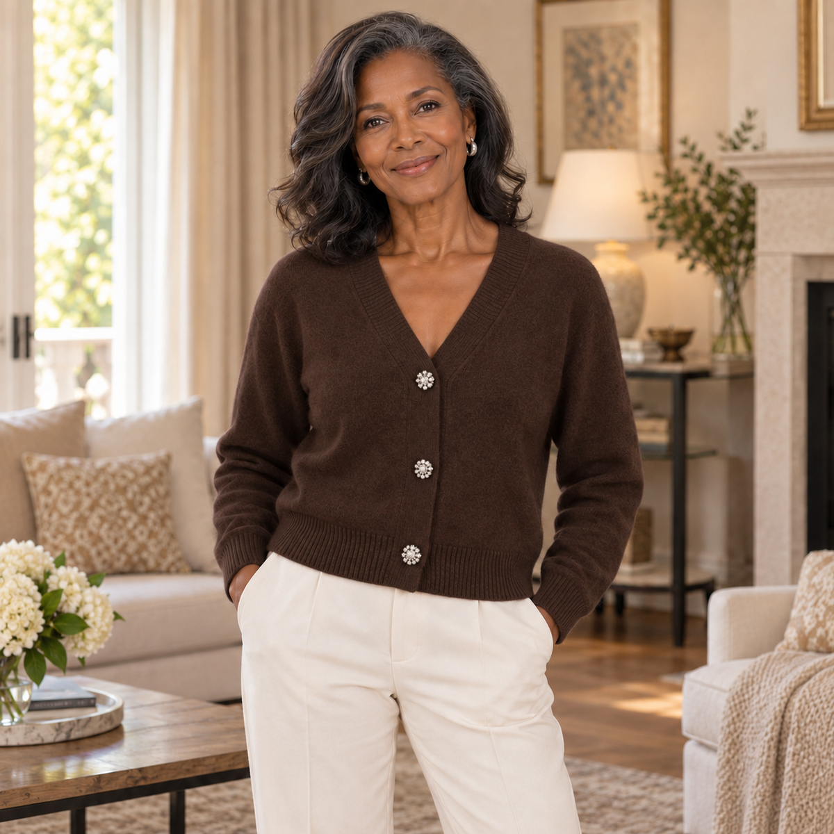 Cardigan CELESTE – Boutons Bijoux