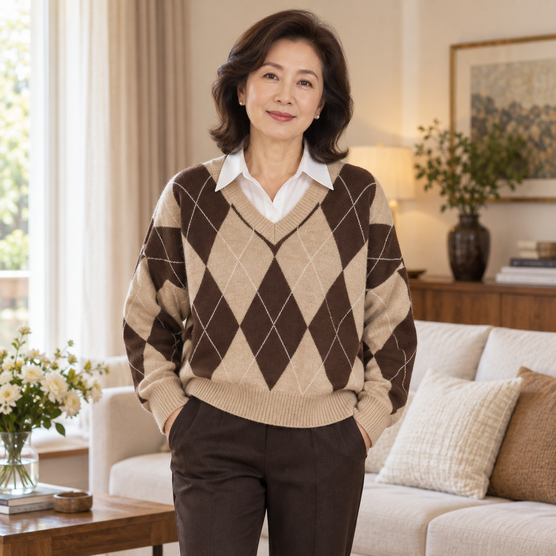 Pull "ROMY" – Losanges Intemporels